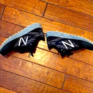 Black and salmon woman sneakers size 7.5